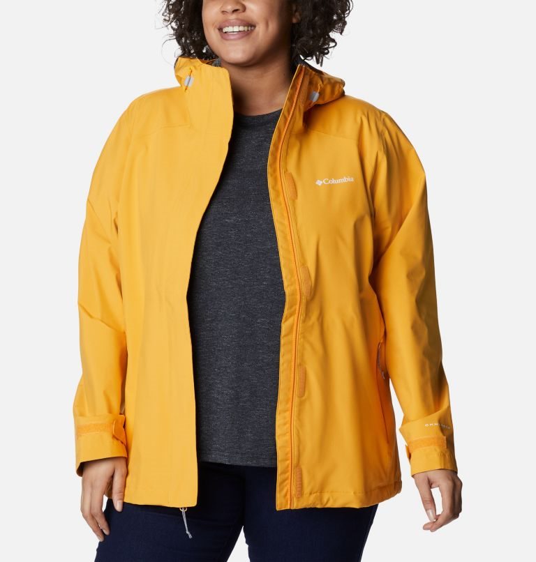 Women's Columbia Earth Explorer Shell Jackets Mango | Plus Size CA-Z36A1